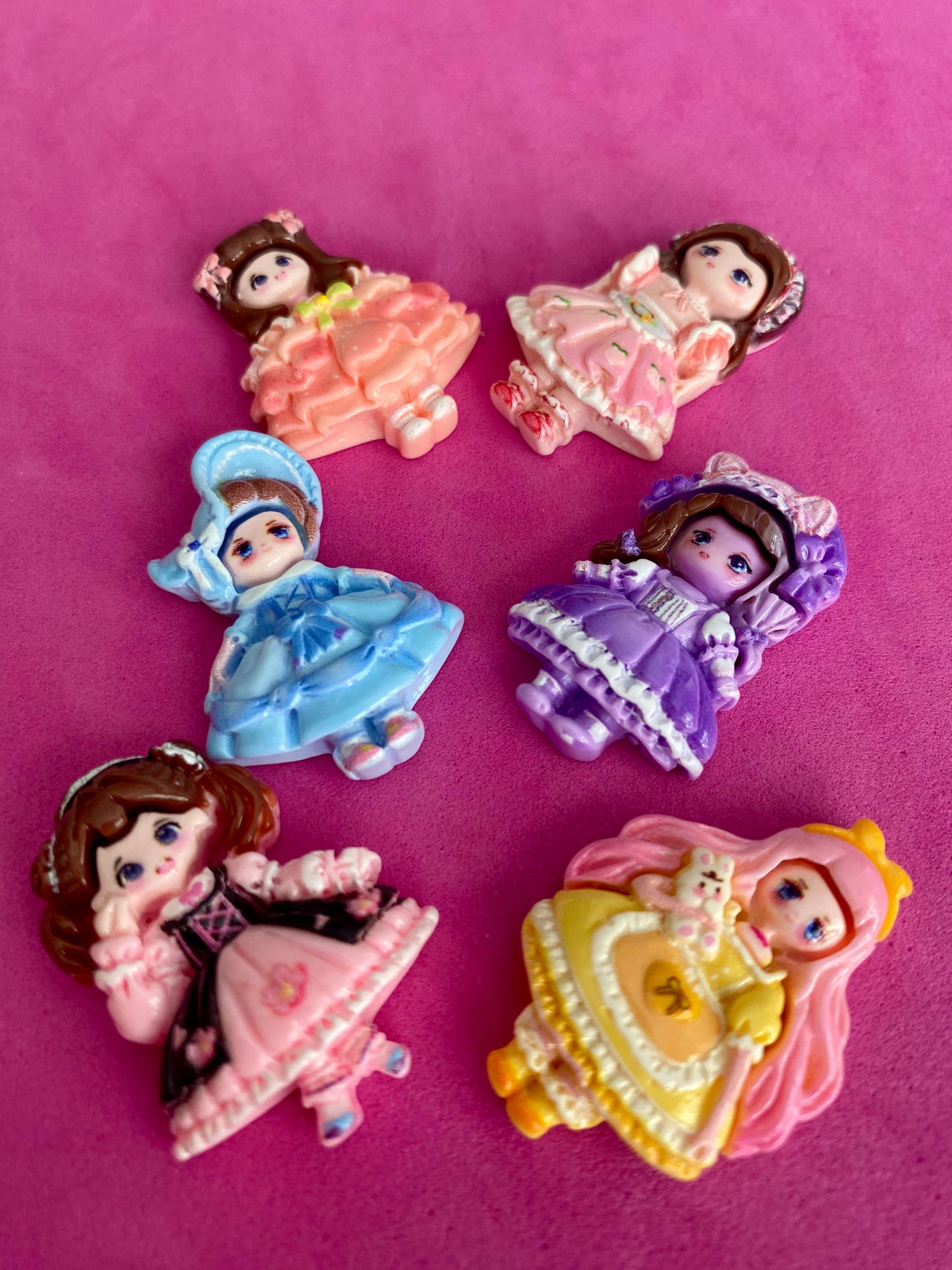 6 x Assorted Princess Embellishments