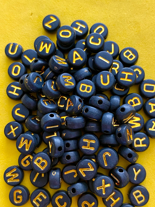 100 x 6m Letter Beads Suitable for Diy Jewellery Making