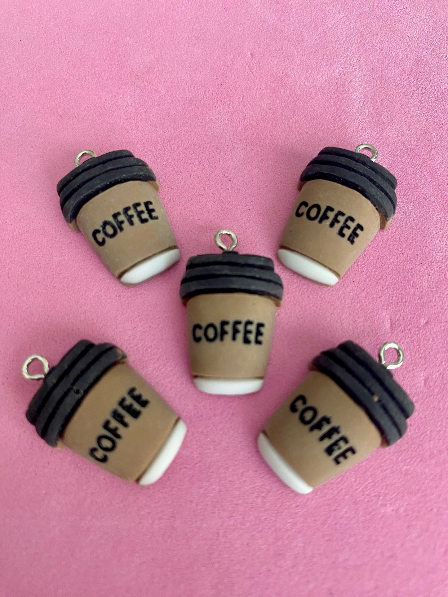 5 Coffee Cup Charms