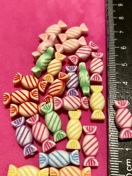 25 x Sweet Beads 15mm