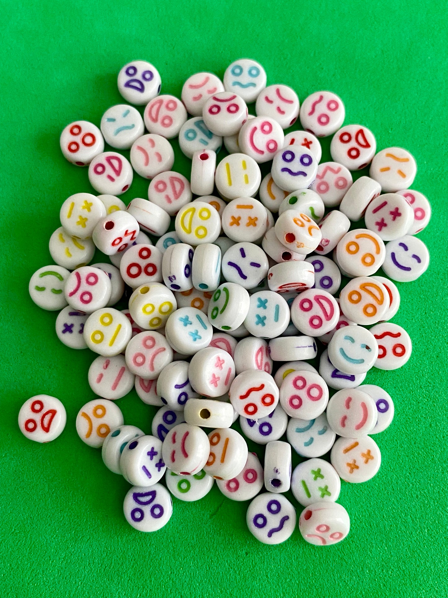 Assortment of Beads with Faces Suitable For Crafting Jewellery Making