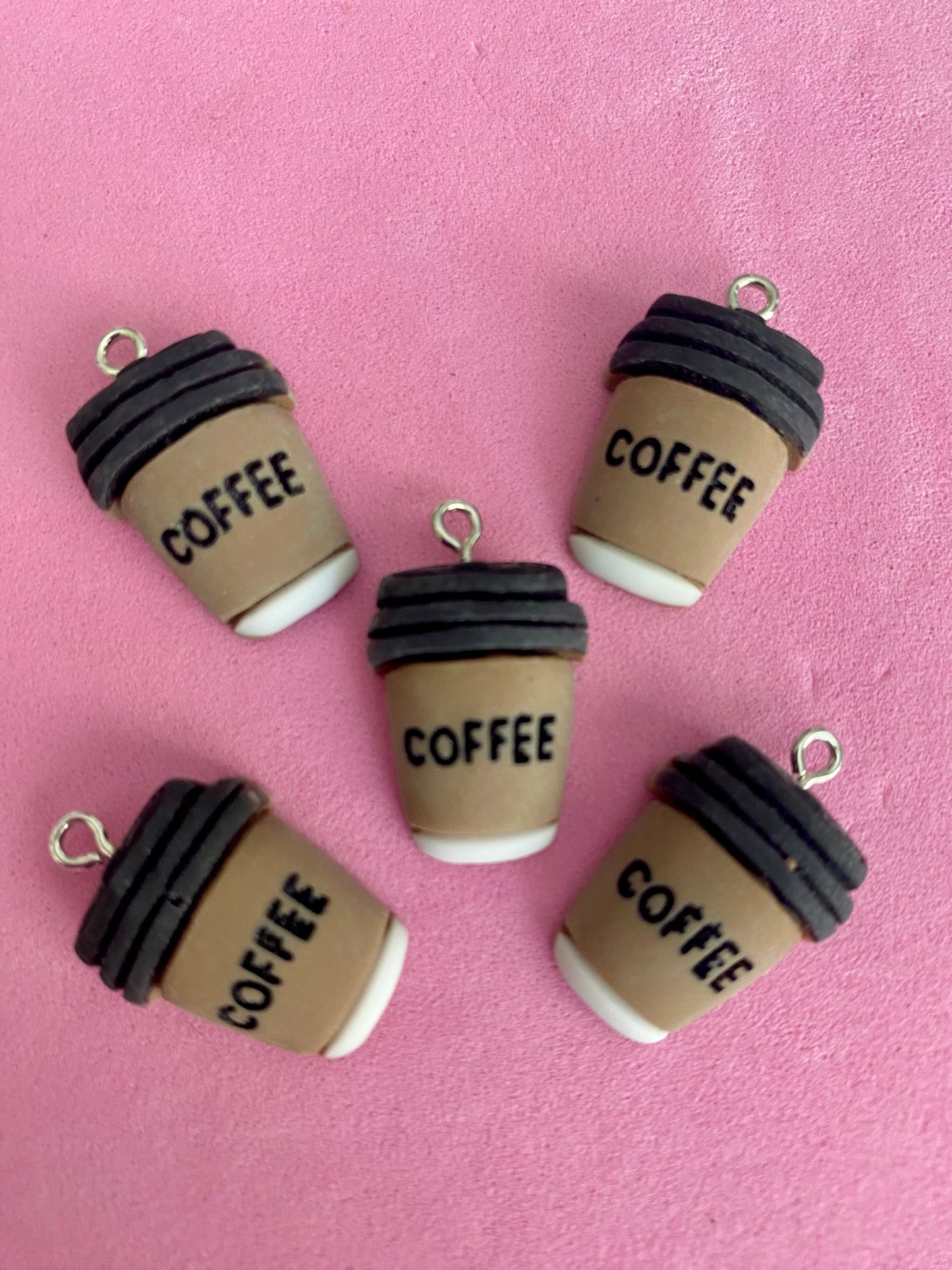 5 Coffee Cup Charms