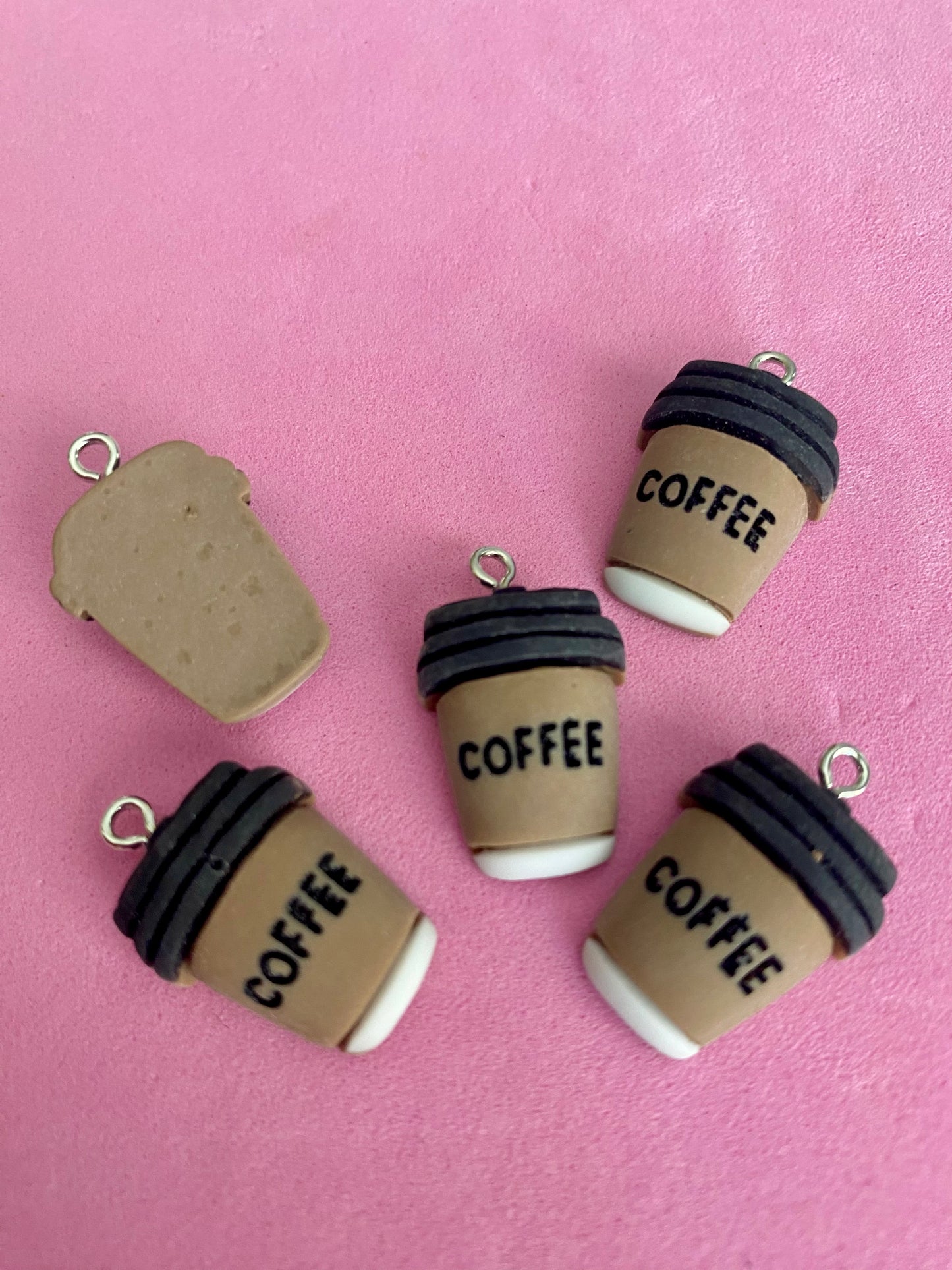 5 Coffee Cup Charms