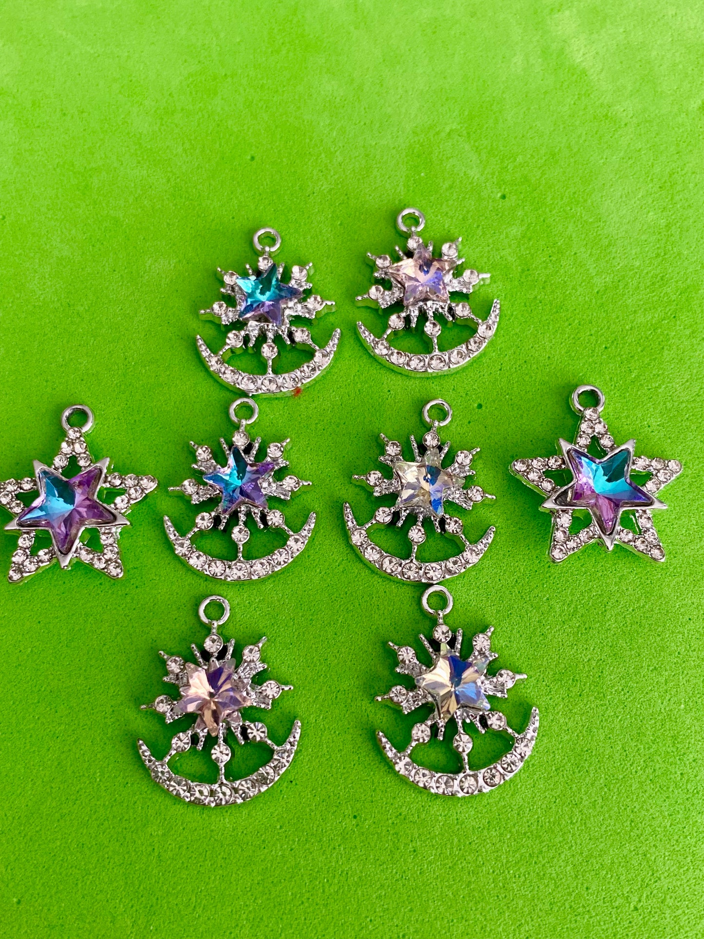 Rhinestones charms stars jewellery 