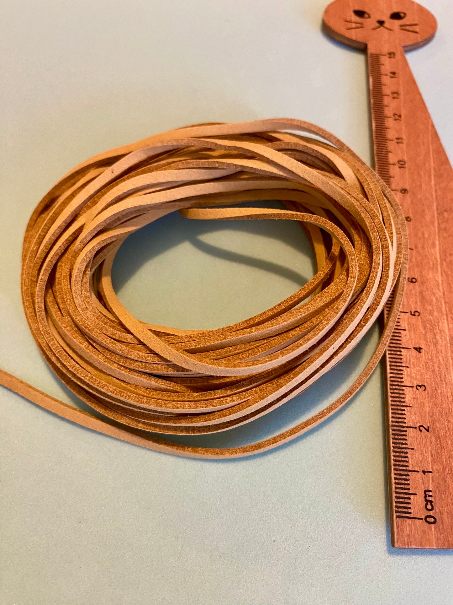 9 Metres Soft Coloured Leather Suitable for Jewellery Making