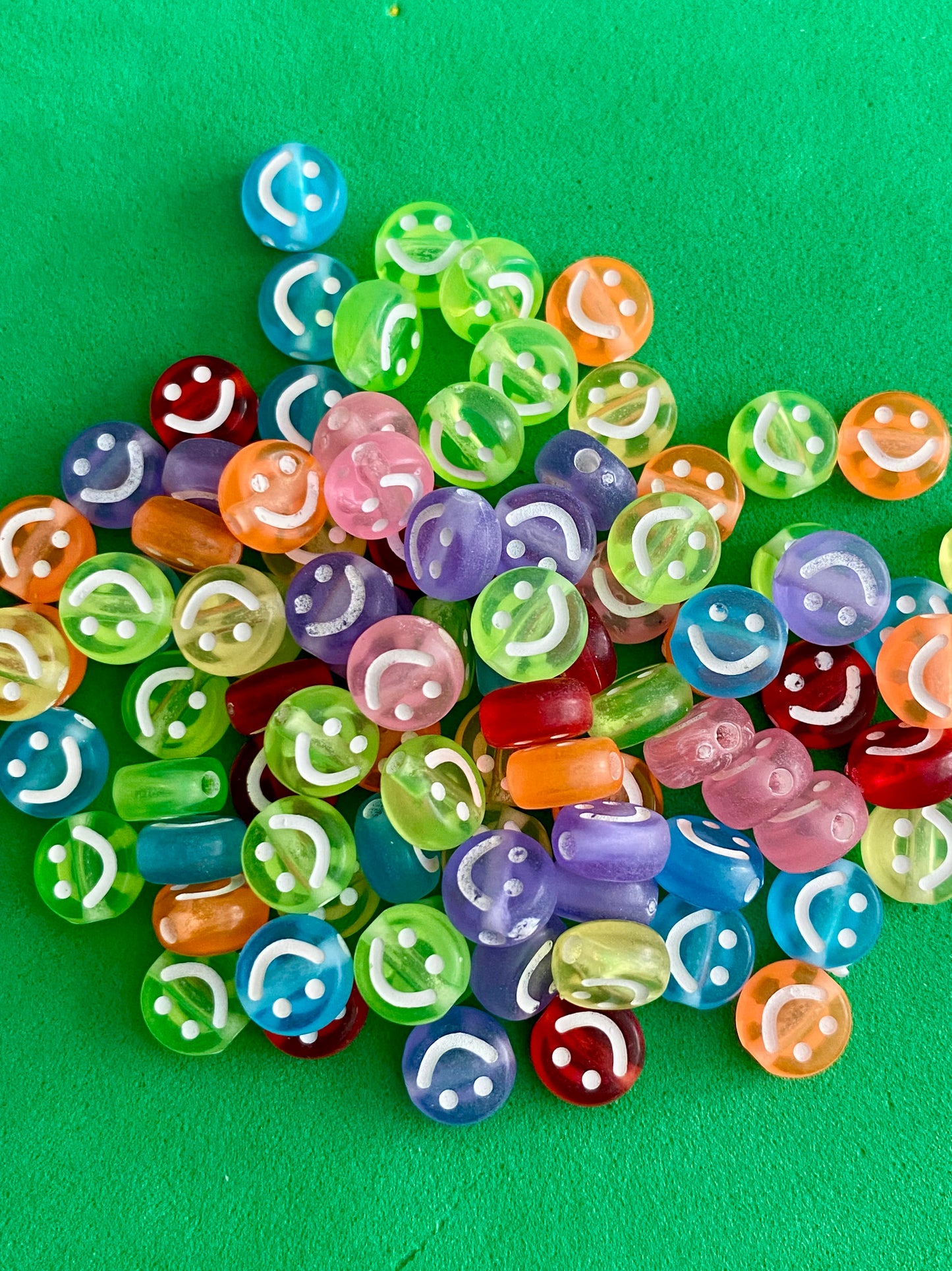 Assortment of Beads with Faces Suitable For Crafting Jewellery Making