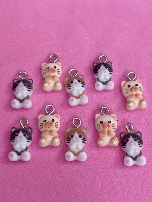 Kittens cats cute charms jewellery children happy 