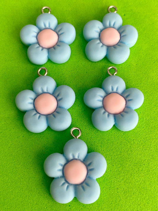 Daisy blue flower charms jewellery crafting fundraising projects