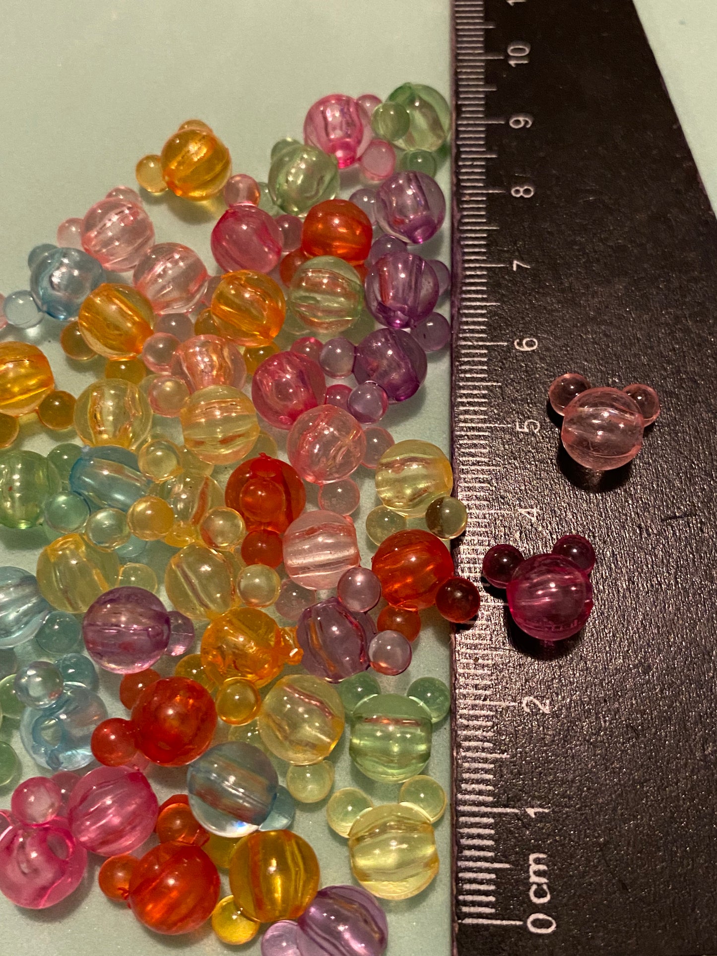 50 x 10mm Mouse Heads Beads