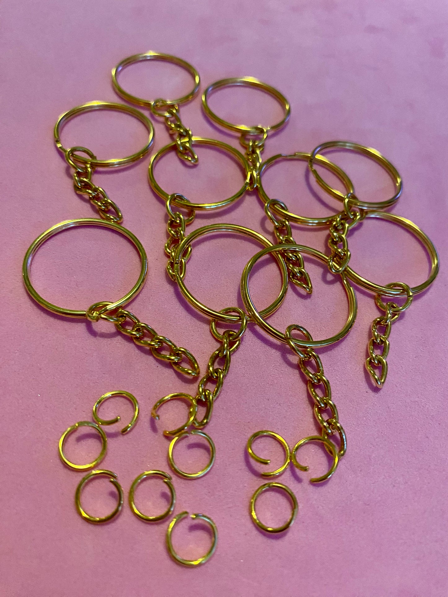 Keychain keyrings gold 