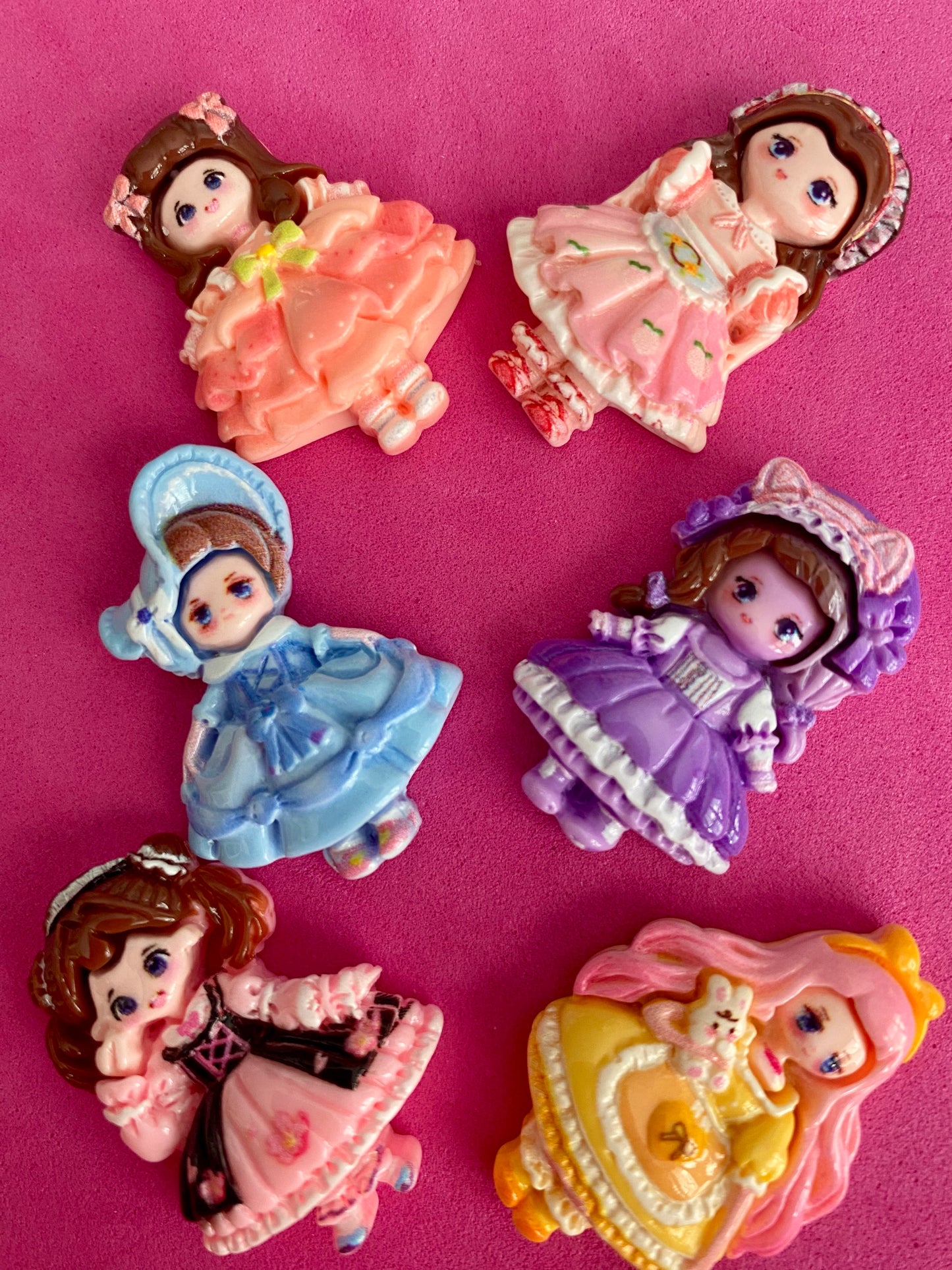 6 x Assorted Princess Embellishments