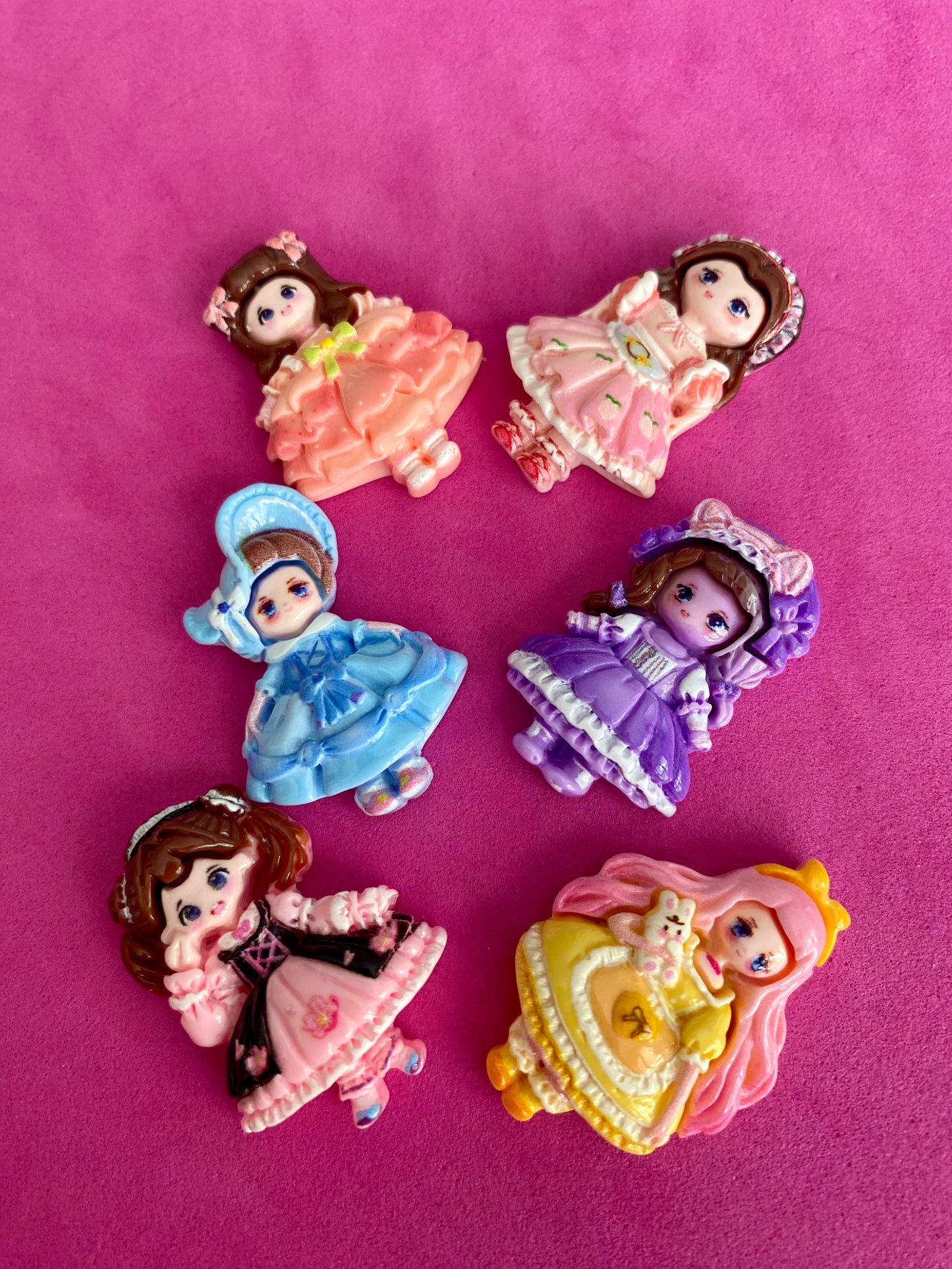 Princess embellishments dolls frills charms girls 