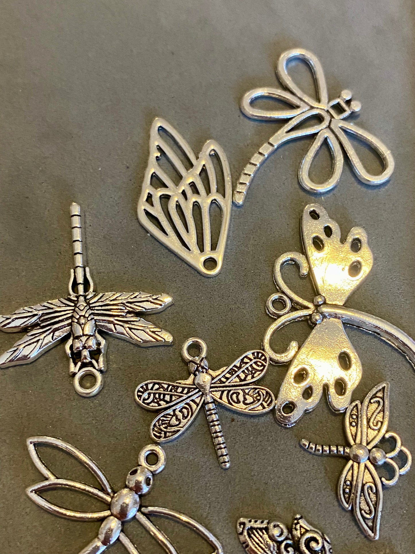 11 Assorted Dragon Fly Charms