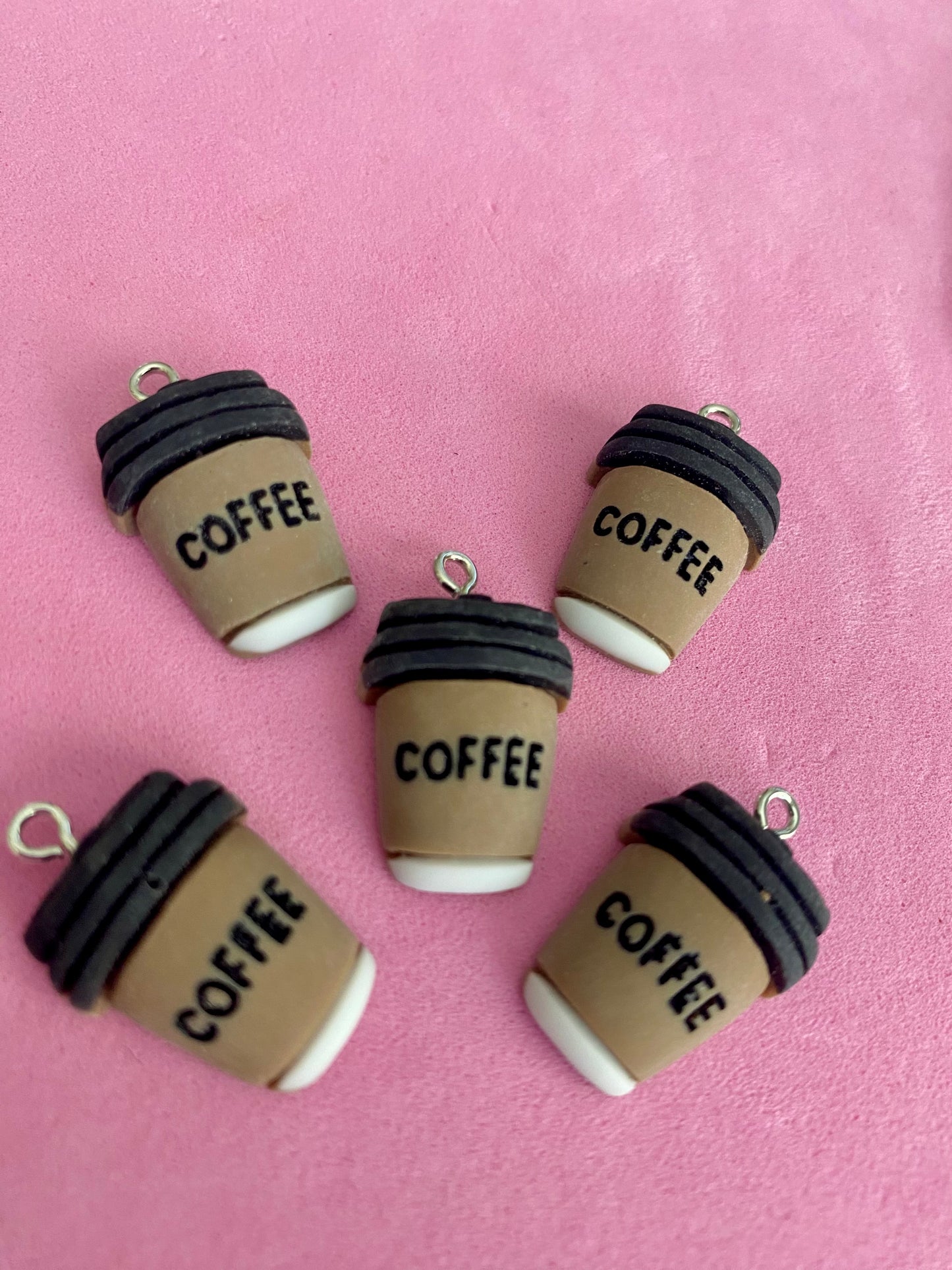 5 Coffee Cup Charms