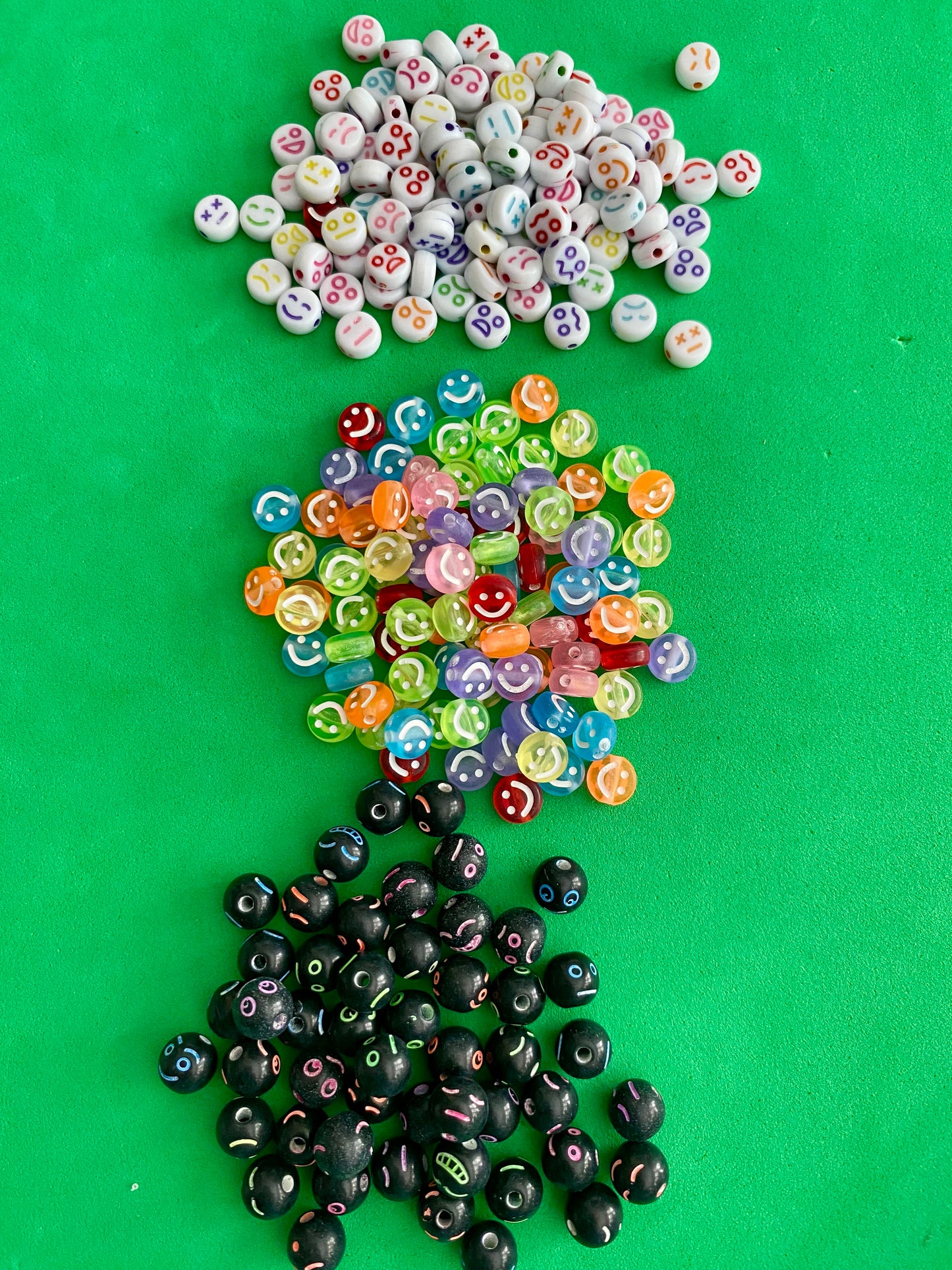 Assortment of Beads with Faces Suitable For Crafting Jewellery Making